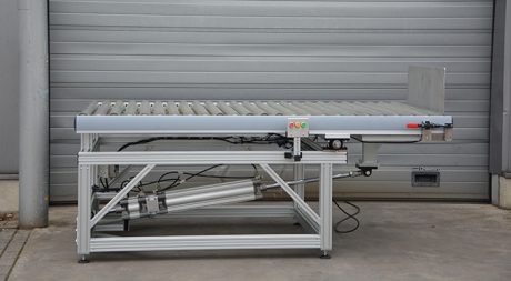 rollenbaan op scharnieren